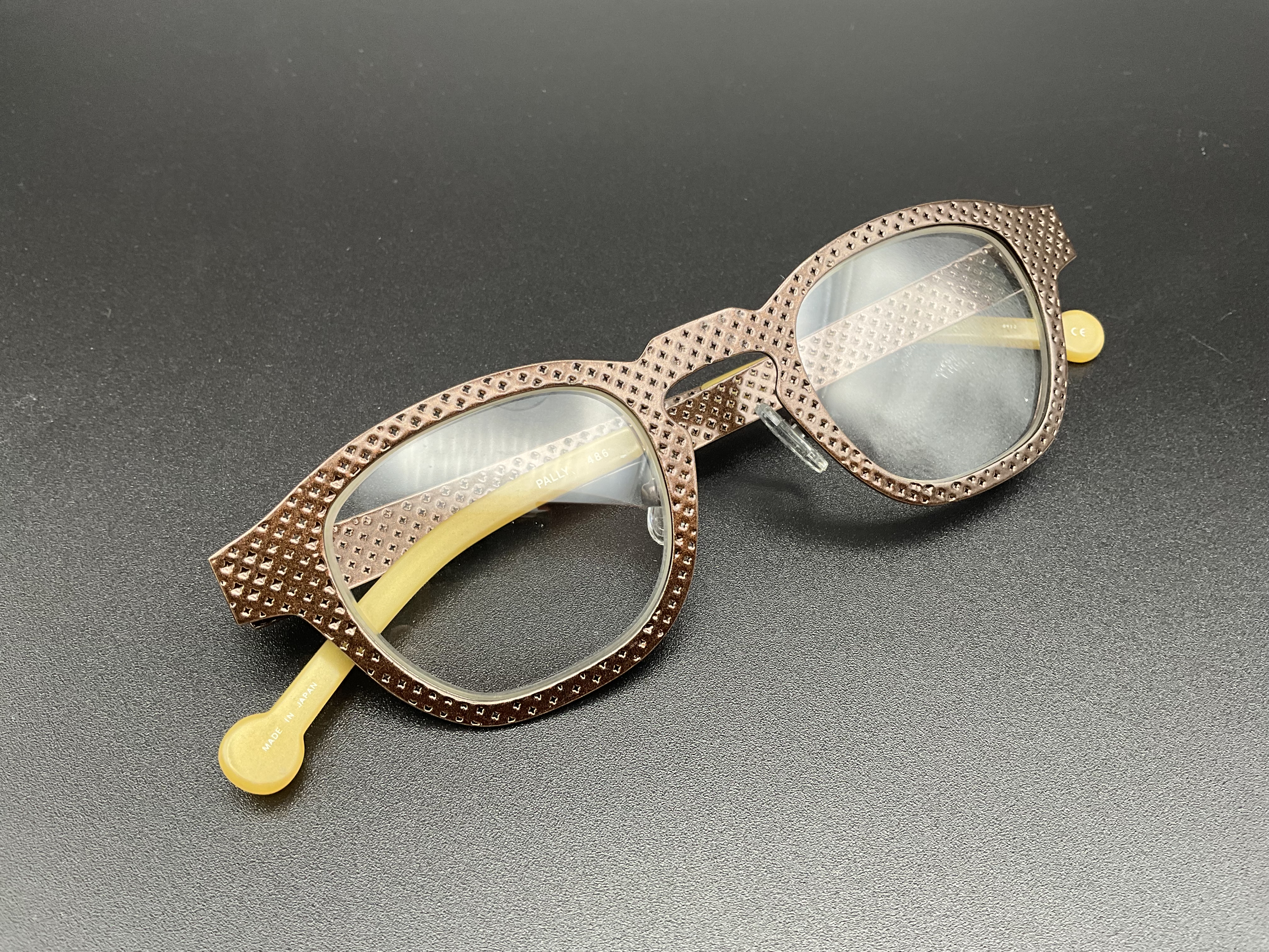 Copper Color Spectacles Eyeglasses with a Misty Copper Finish | Prismatic Powders