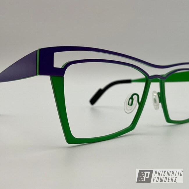 Green And Purple Reading Lenses Powder Coated